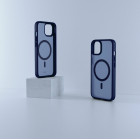 MagShine Διάφανη Θήκη Σιλικόνης MagSafe iPhone 14 Pro Max Dark Blue