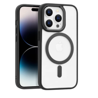 Matte MagShine Διάφανη Θήκη Σιλικόνης MagSafe Alloy iPhone 15 Black
