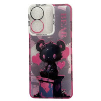 Back Cover Θήκη Bear Pink Με Σχέδιο Xiaomi Redmi Note 13 4G
