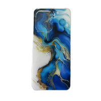 Back Cover Θήκη Πλαστική Marble Blue - Gold Για Xiaomi Redmi Note 13