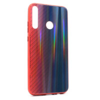 BACK COVER ΘΗΚΗ ΠΛΑΣΤΙΚΗ ΜΕ ΣΧΕΔΙΟ MASKA CARBON GLASS ΓΙΑ HUAWEI ΜΑΤΕ 30 LITE Red