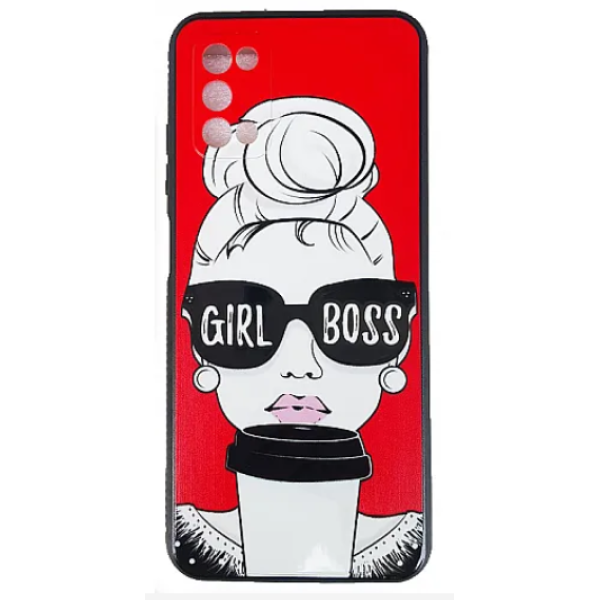 Back Cover Θήκη Πλαστική Girl Boss Για Samsung Galaxy A03s Red