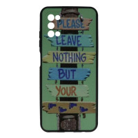 Back Cover Θήκη Πλαστική Please Leave Nothing But Your Για Samsung Galaxy A03s Green