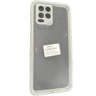 Θήκη Ενισχυμένης Σιλικόνης Transparent Back Cover με μαύρα κουμπιά για Realme 8/ 8 Pro Clear