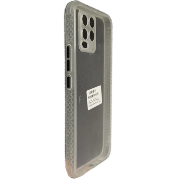Θήκη Ενισχυμένης Σιλικόνης Transparent Back Cover με μαύρα κουμπιά για Realme 8/ 8 Pro Clear
