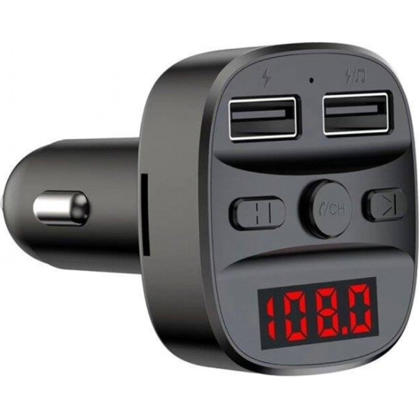 Earldom FM Transmitter Αυτοκινήτου ET-M47 με Bluetooth / MicroSD Μαύρο