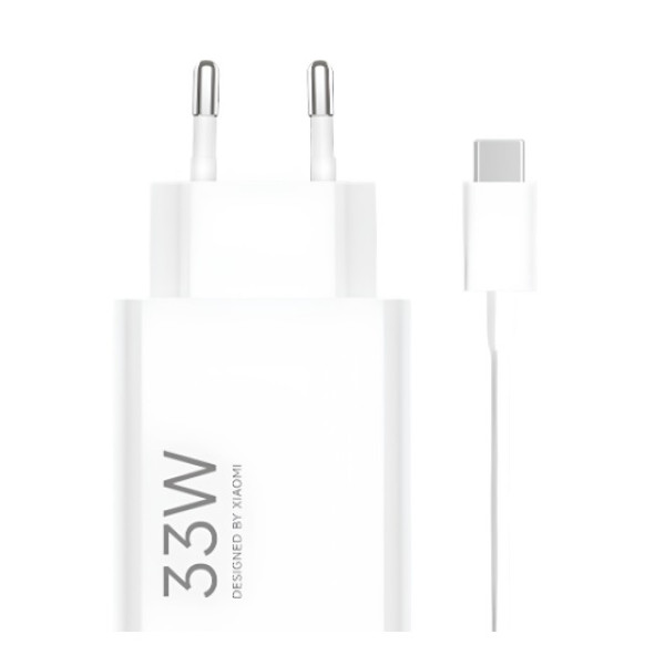 Xiaomi Φορτιστής BHR9956EU με Θύρα USB-A και Καλώδιο USB-C 33W Λευκός