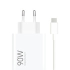 Xiaomi Φορτιστής με Θύρα USB-A και Καλώδιο USB-C 90W White 