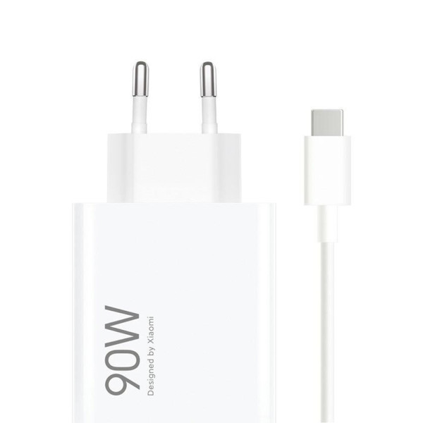 Xiaomi Φορτιστής με Θύρα USB-A και Καλώδιο USB-C 90W White 