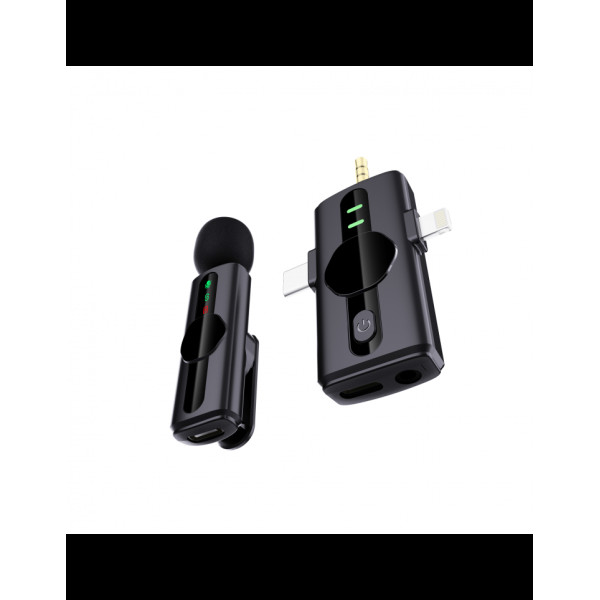 Platinet Wireless Lavalier Microphone 3 in 1 Single
