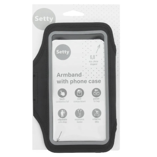 Setty armband sport phone case ES-R-1 6.8'' Black