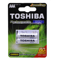 Toshiba Επαναφορτιζόμενες Μπαταρίες AAA Ni-MH 950mAh 1.2V 2τμχ