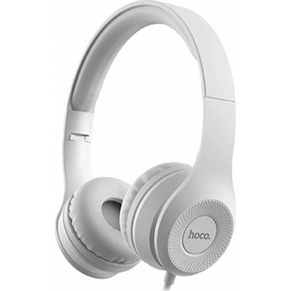 Hoco W21 Graceful Charm Ενσύρματα On Ear Ακουστικά Γκρι