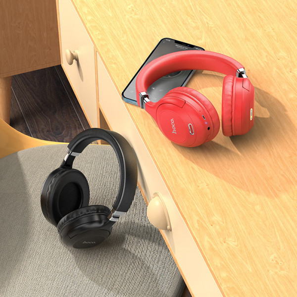 Ακουστικά W32 Sound magic ασύρματα κόκκινο