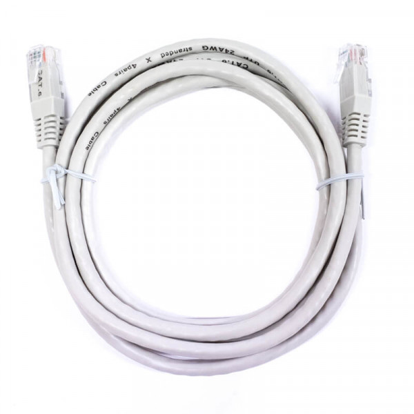 Καλώδιο Δικτύου Ethernet U/UTP Cat.6 3m Γκρι Καλώδιο Δικτύου Ethernet U/UTP Cat.6 3m Γκρι