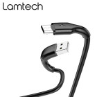Lamtech Micro USB Charging Cable 1M Μαύρο (LAM439874)