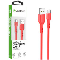 Lamtech USB Type-C Charging Cable Κόκκινο 1M (LAM446810)