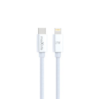 Maxlife Καλώδιο USB-C to Lightning 27W Λευκό 1M  (OEM0101465) 