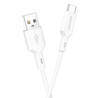 BOROFONE BX70 καλώδιο δεδομένων φόρτισης USB σε USB-C 1m White