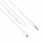 Earldom ET-AUX42 3.5mm to Lightning Cable Λευκό 1m