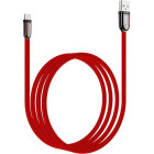 Hoco Braided USB 2.0 to micro USB Cable Κόκκινο 1.2m (U74)