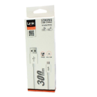 Linktech Καλώδιο φόρτισης Strong 2.4A Micro USB 30cm K565 για PowerBank White