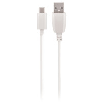 Maxlife Regular USB 2.0 Cable USB-C male - USB-A male Λευκό 2m