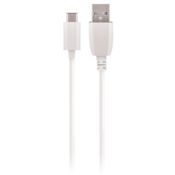 Maxlife Regular USB 2.0 Cable USB-C male - USB-A male Λευκό 2m