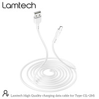 Lamtech  USB Type-C Charging Cable 2m Λευκό (LAM446841)