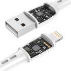 Vipfan Racing X05 USB-A to Lightning Cable Λευκό 2m