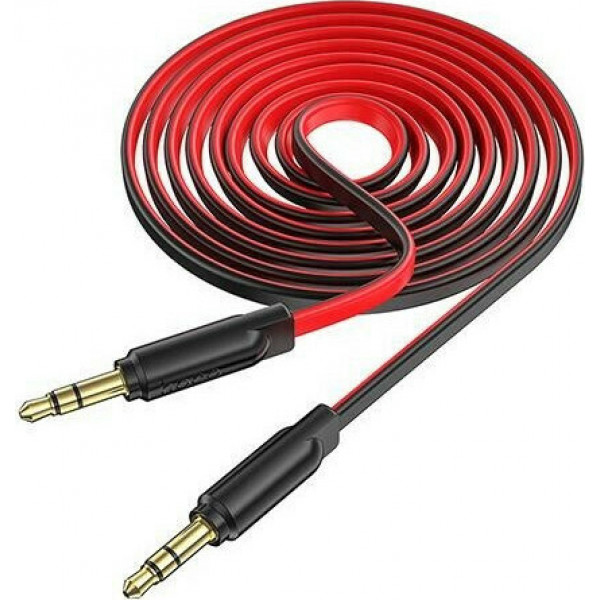 Hoco Cable 3.5mm male - 3.5mm male Κόκκινο 1m UPA16