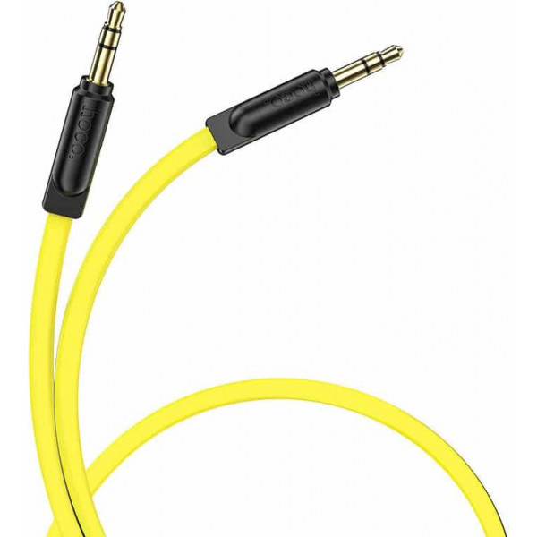 Hoco Cable 3.5mm male - 3.5mm male Κίτρινο 1m UPA16