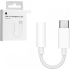 Apple Μετατροπέας USB-C male σε 3.5mm female Λευκό
