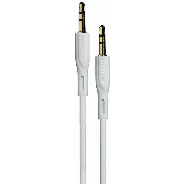 Borofone Cable 3.5mm male - 3.5mm male Λευκό 1m (BL1)