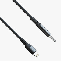 Earldom ET-AUX39 3.5mm σε Lightning Cable Μαύρο 1.0m