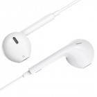 Hoco Ενσύρματα ακουστικά 3,5 mm M80 με μικρόφωνο Λευκά