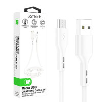 Lamtech Datacable Micro Usb 2m White (LAM440993)
