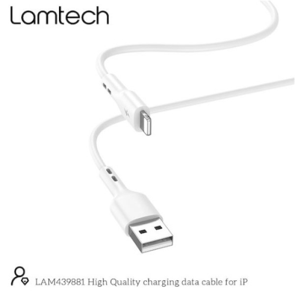 Lamtech Regular USB to Lightning Cable Λευκό 1m (LAM439881)