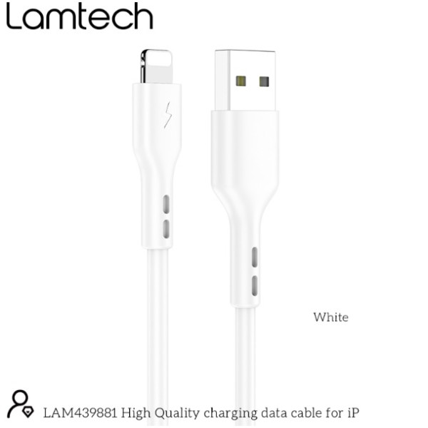Lamtech Regular USB to Lightning Cable Λευκό 1m (LAM439881)