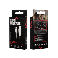 Maxlife Καλώδιο USB σε Lightning 1,0 m 2A (OEM001514) Λευκό