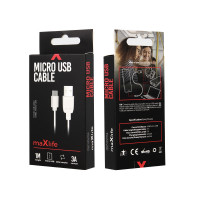 Maxlife καλώδιο USB σε microUSB 1,0 m 3A λευκό