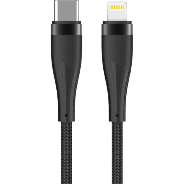 Maxlife USB-C to Lightning Cable 27W Μαύρο 1m (MXUC-08B)