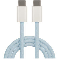 Maxlife Braided USB 2.0 Cable USB-C to USB-C 20W Μπλε 1m (MXUC-06) OEM0101126