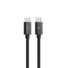 Maxlife USB-C to USB-C Braided Cable 60W 1m MXUC-12 (OEM0101468) Μαύρο