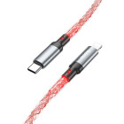 Hoco U112 Shine LED USB-C to Lightning Cable Πολύχρωμο 1m