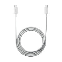 Xiaomi 6A USB-C to USB-C 1m Braided Καλώδιο Λευκό 