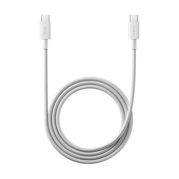 Xiaomi 6A USB-C to USB-C 1m Braided Καλώδιο Λευκό 