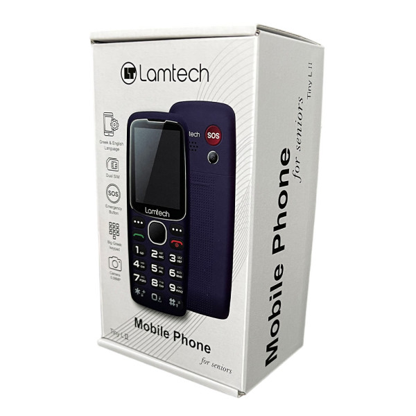 Lamtech Tiny L II Dual SIM Κινητό με Μεγάλα Κουμπιά Μπλε