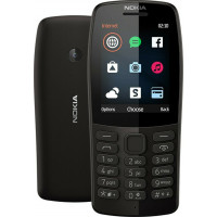 Nokia 210 Μαύρο Dual SIM Κινητό με Κουμπιά (Ελληνικό Μενού) 