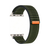 Hoco Watchband WA42 Fabric Series 44/45/46/49mm Nylon Strap για Apple Watch series 1/2/3/4/5/6/7/8/9/se/ultra1/ultra2 Χακί